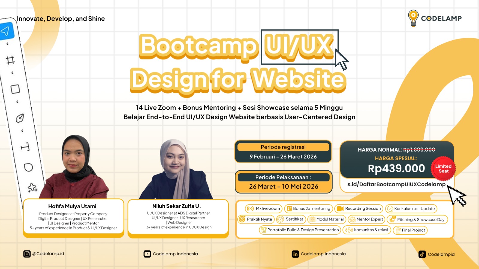 Bootcamp UI/UX Design for Website | CodeLamp